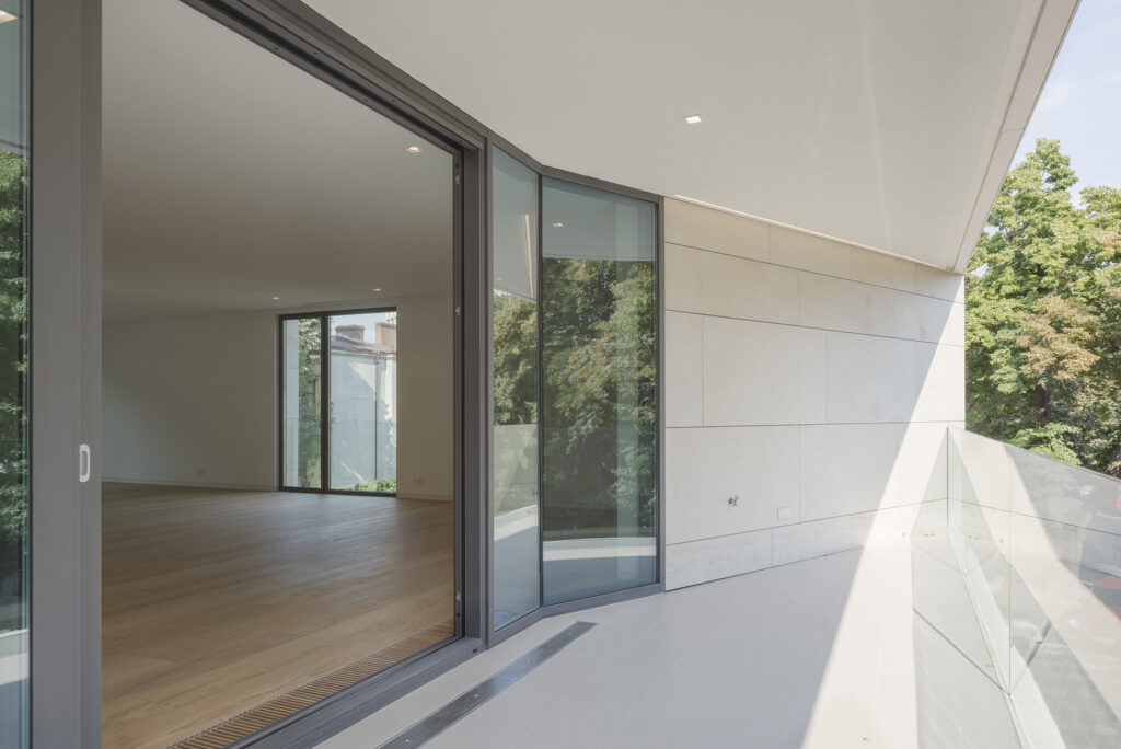 Flawless architectural details of the Vratza limestone panels